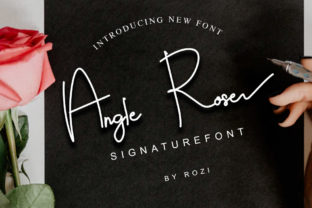 Angle Rose: A Friendly Script Handwritten Font for Editorial Design