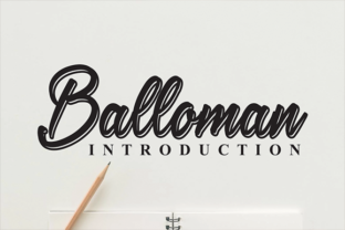 Balloman: A Casual Script Font for Modern Editorial Design