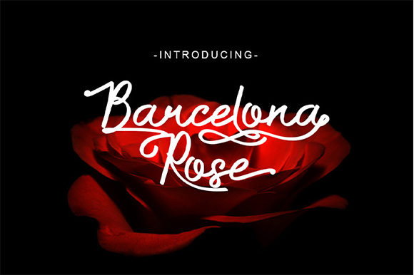 Barcelona Rose: A Premium Script Font for Digital Elegance