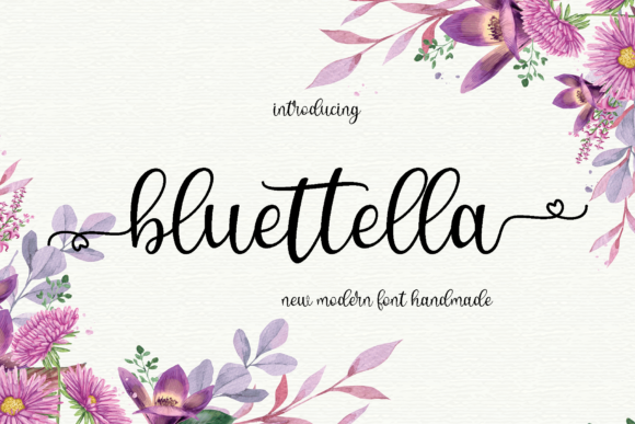 Bluettella Typeface: Classic Script for Modern Branding