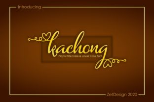 Bringing Kachong to Life: A Maker's Guide to This Elegant Script Font