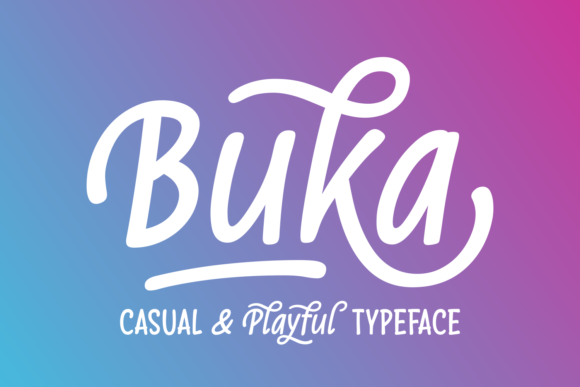 Buka Font: The Perfect Handwritten Typeface for Makers