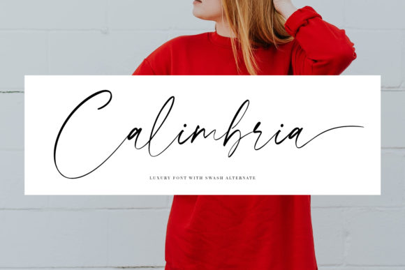 Calimbria: A Modern Script Font for Editorial Design