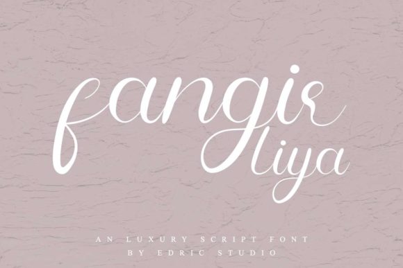 Fangirliya: The Brush Script Typeface for Makers