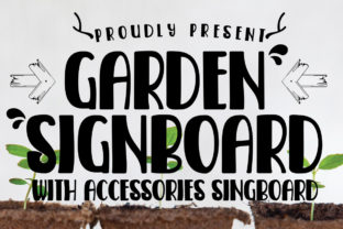 Garden Signboard: A Playful Script Font for Makers