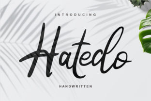 Hatedo: A Modern Script Font for Digital Branding
