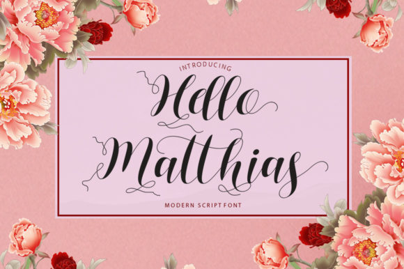 Hello Matthias: The Elegant Script Font for Web Design