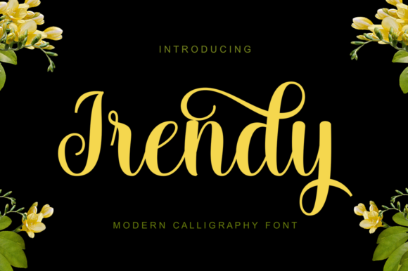 Irendy: A Sophisticated Script Font for Handmade Brands