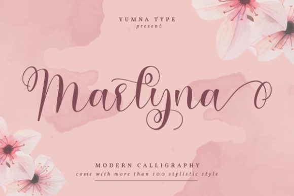 Marlyna Font: The Handwritten Typeface for Small Business Branding