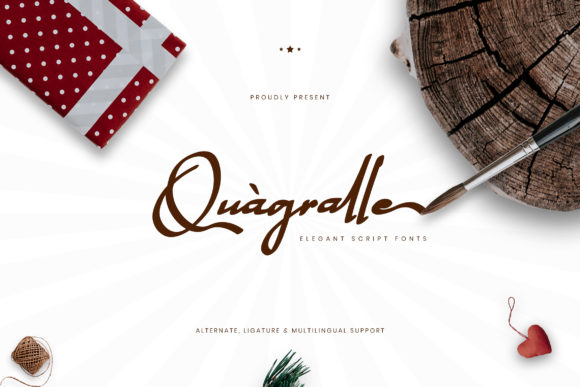 Quagralle: The Elegant Script Font for Business Branding