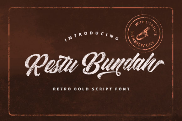Restu Bundah: A Groovy Retro Script Font for Makers