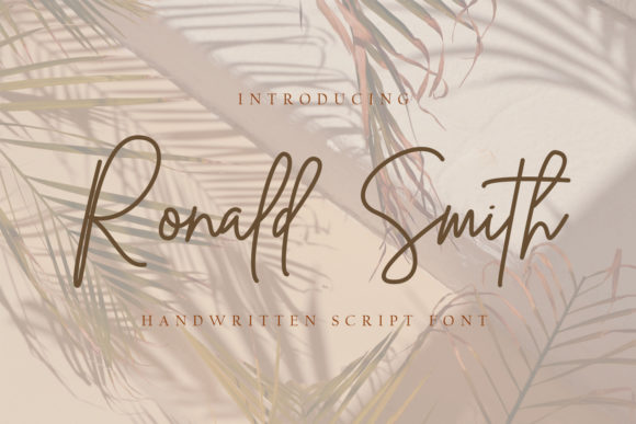 Ronald Smith Font: Elevate Your Brand with Elegant Script